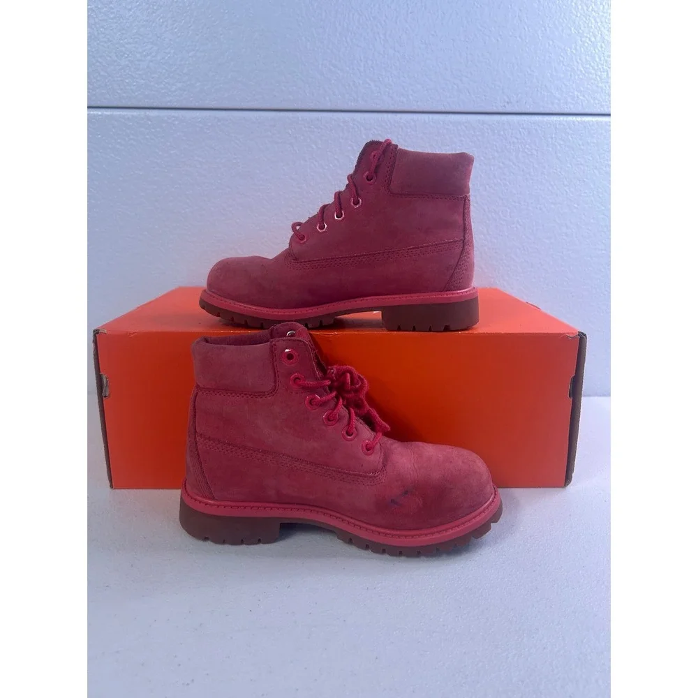Timberland 6-Inch Premium Boot Pink US 1Y / 2.5W #2851